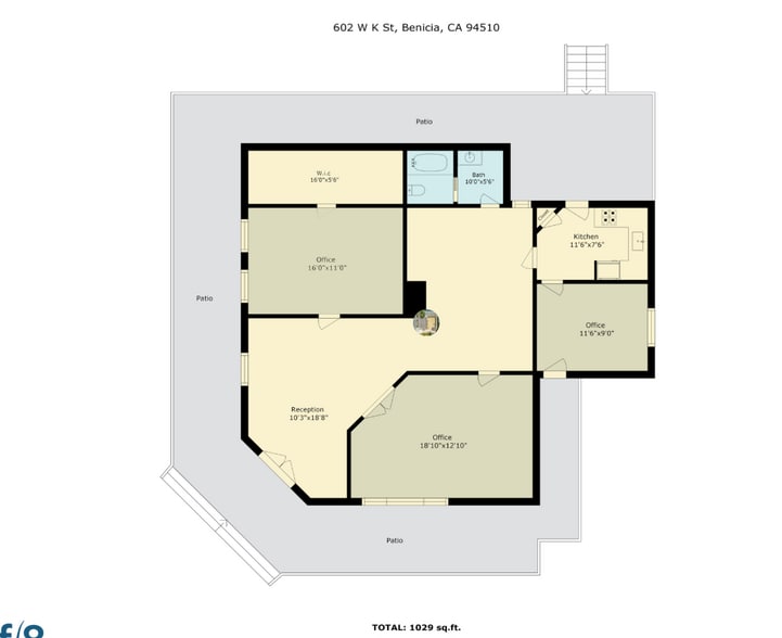 More Photos Of 602 W K St, Benicia Freestanding For Sale