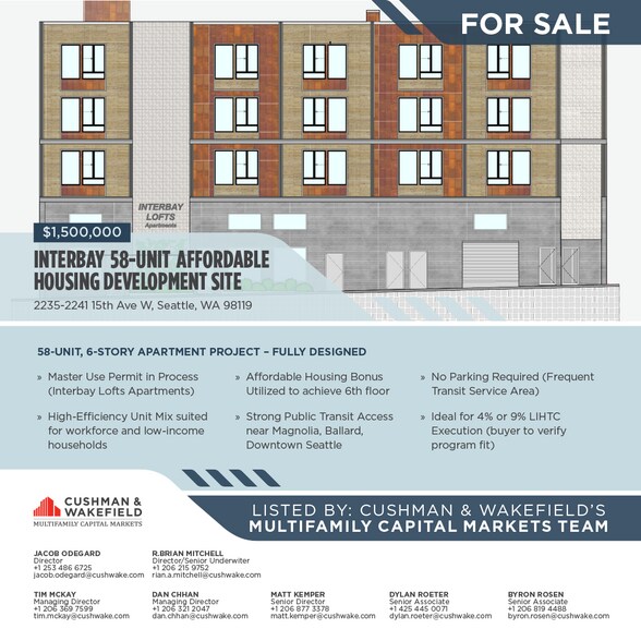 Primary Photo Of 2235-2241 15th Ave W, Seattle Land For Sale