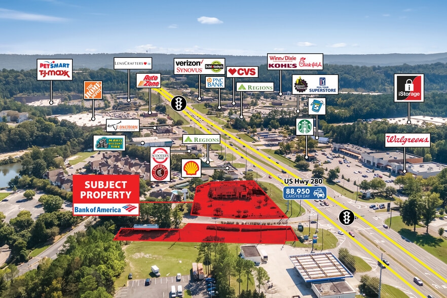More Photos Of 4701 280 Hwy, Birmingham Freestanding For Lease