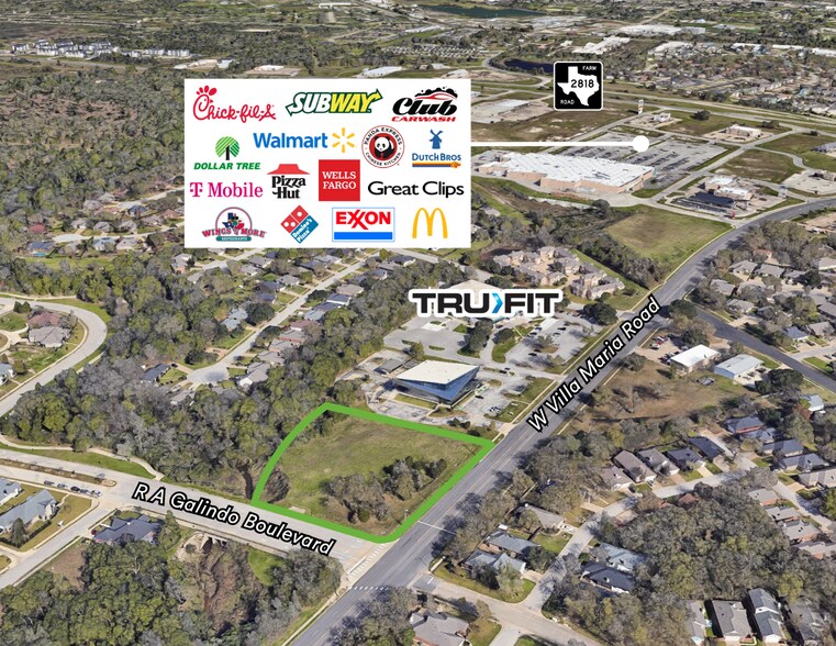 More Photos Of NEC of R A Galindo Parkway & West Villa Maria rd, Bryan Land For Sale
