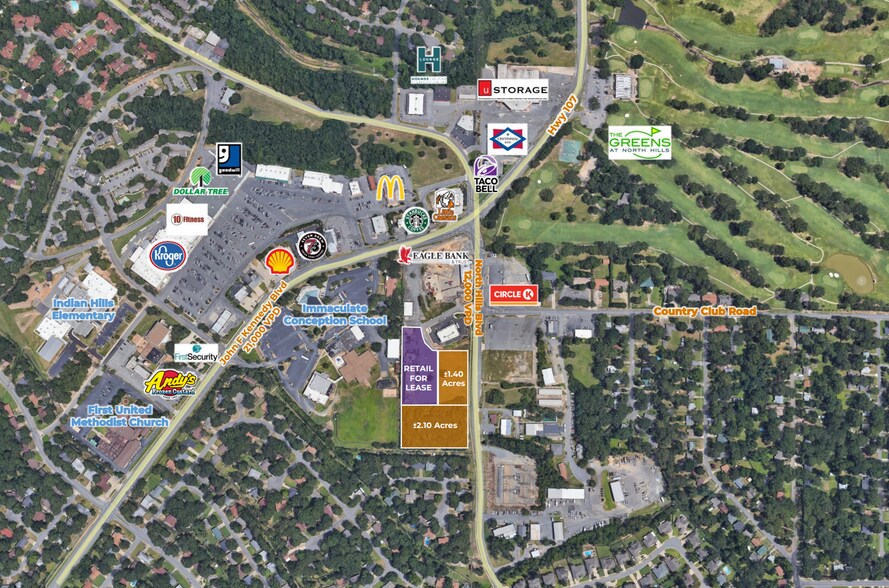 More Photos Of 7311 N Hills Blvd, North Little Rock Land For Lease