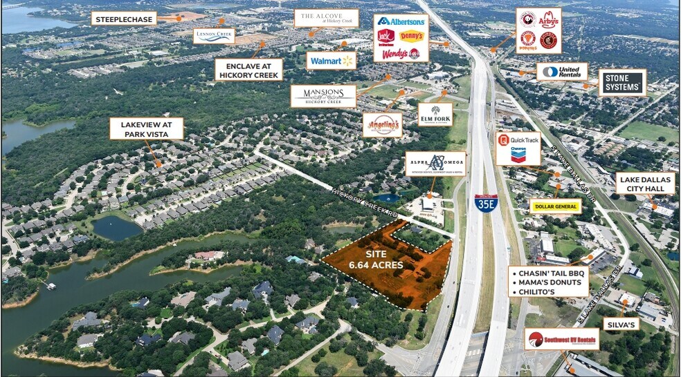 Primary Photo Of 1008-1020 Hickory Creek Rd, Lake Dallas Land For Sale