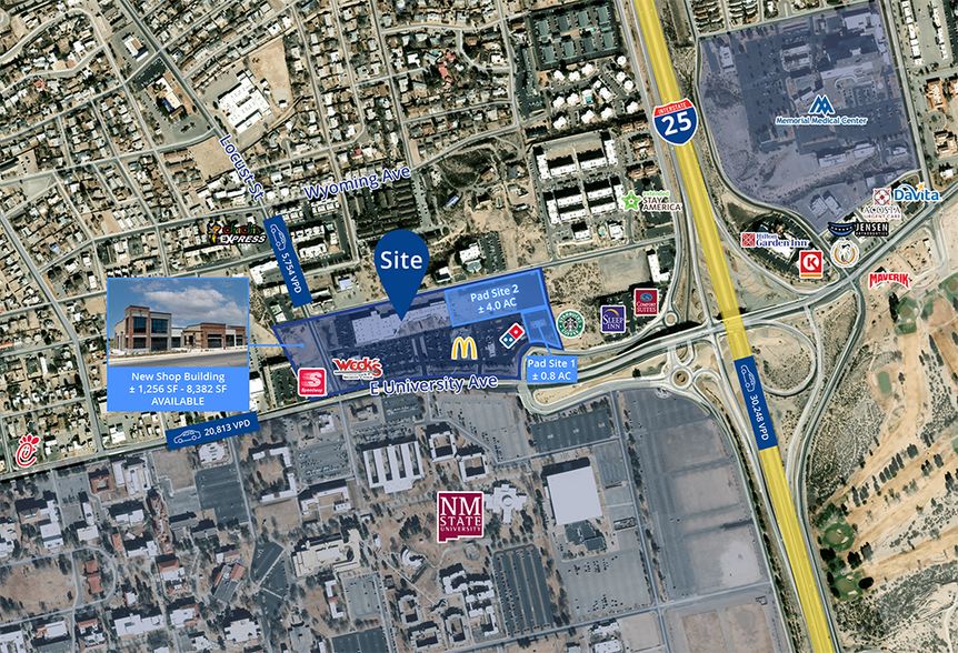 Primary Photo Of 1701-1733 E University Ave, Las Cruces Unknown For Lease