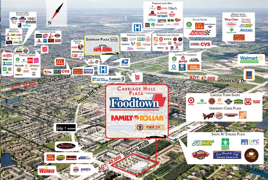 More Photos Of 6401-6493 Stirling Rd, Davie General Retail For Lease