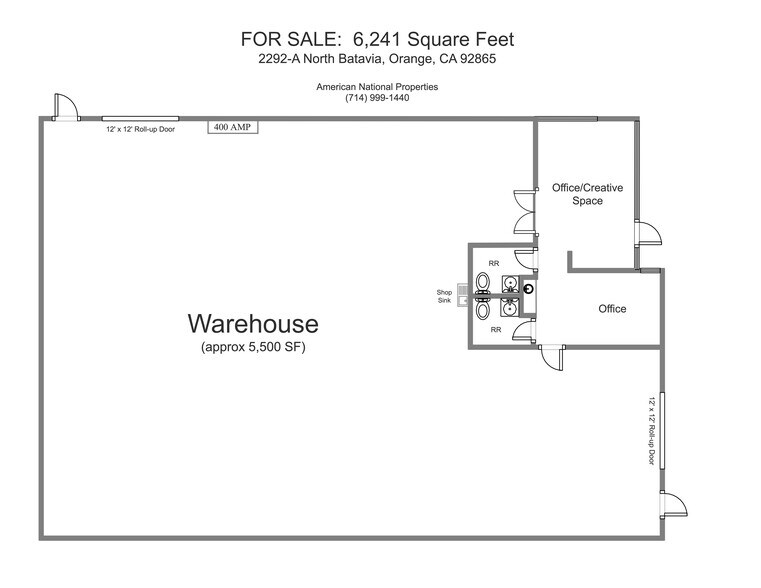 More Photos Of 2292 N Batavia St, Orange Warehouse For Sale
