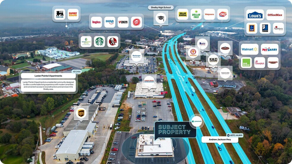 More Photos Of 1336 E Dixon Blvd, Shelby Freestanding For Sale