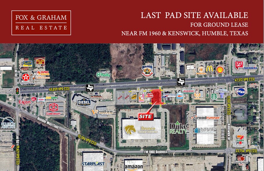 Primary Photo Of FM 1960 & Kenswick Rd, Humble Land For Lease