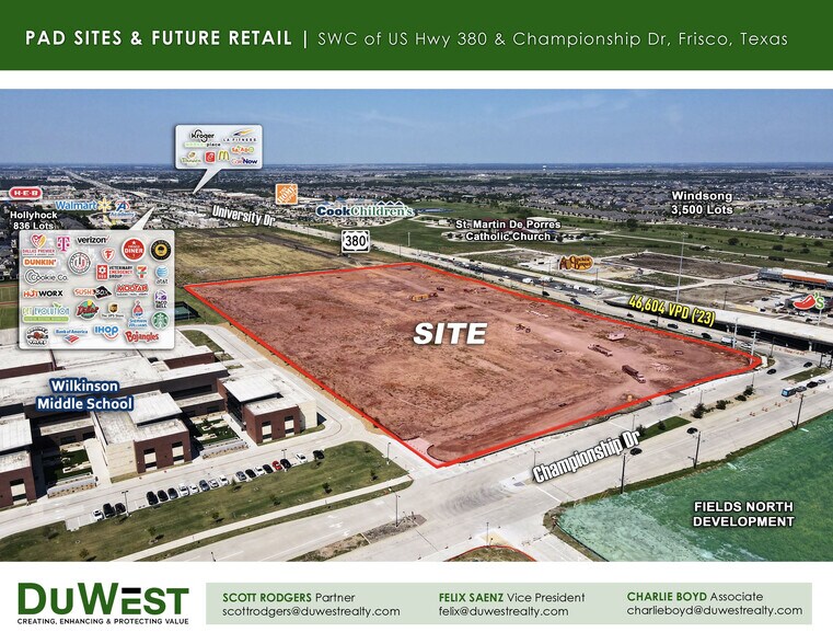 More Photos Of SWC of US Hwy 380 & Championship Dr, Frisco Unknown For Lease