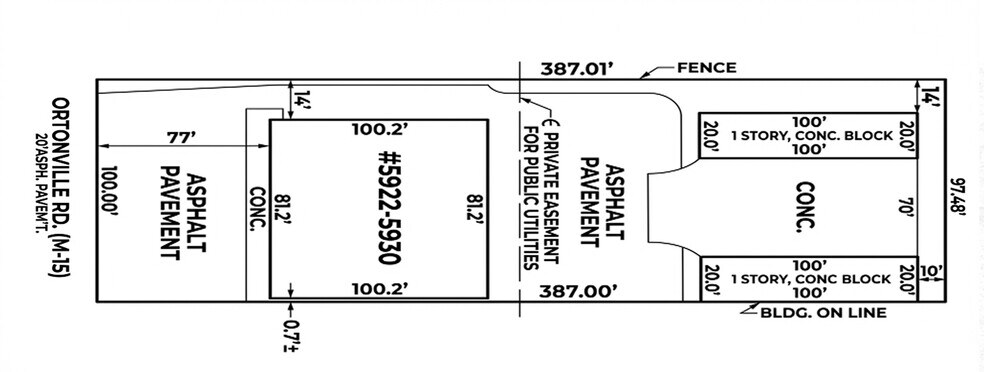 More Photos Of 5922-5932 S Main St, Village of Clarkston Storefront For Sale