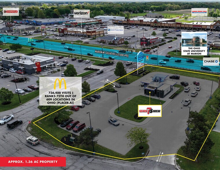 More Photos Of 1560 Marion Mount Gilead Rd, Marion Fast Food For Sale
