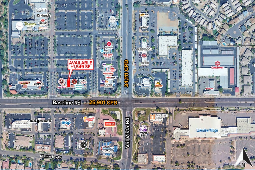 More Photos Of 3440 E Baseline Rd, Mesa General Retail For Lease