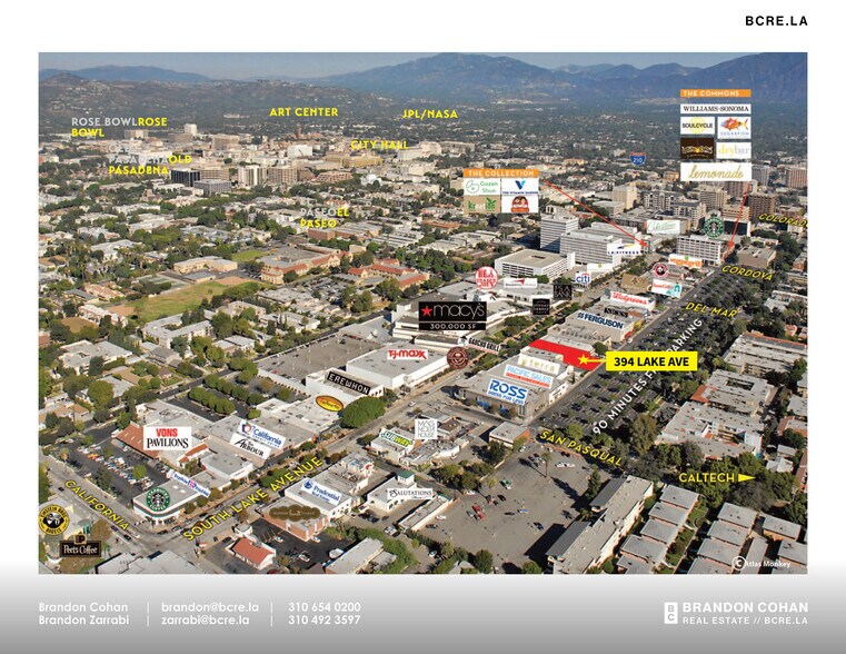 More Photos Of 396-400 S Lake Ave, Pasadena Storefront For Lease