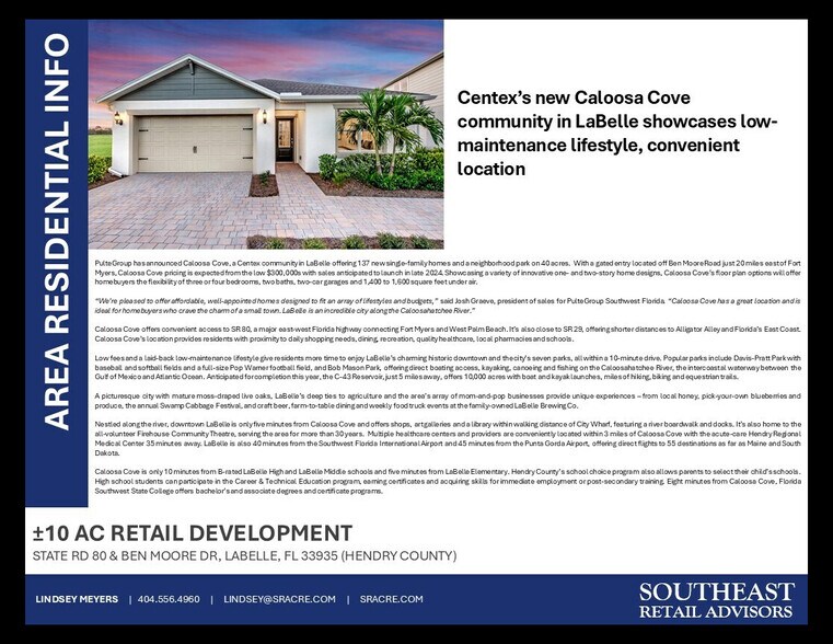 More Photos Of SR 80 & Ben Moore Dr, LaBelle Land For Lease