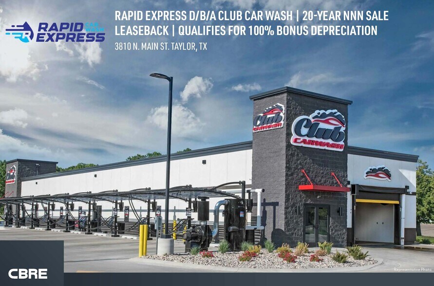 Primary Photo Of 3810 N Main St, Taylor Carwash For Sale