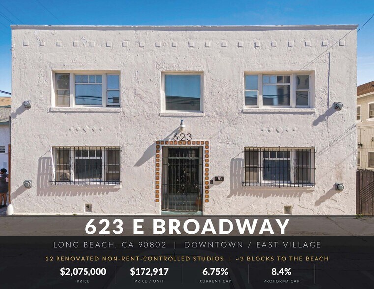 Primary Photo Of 623 E Broadway, Long Beach Apartments For Sale