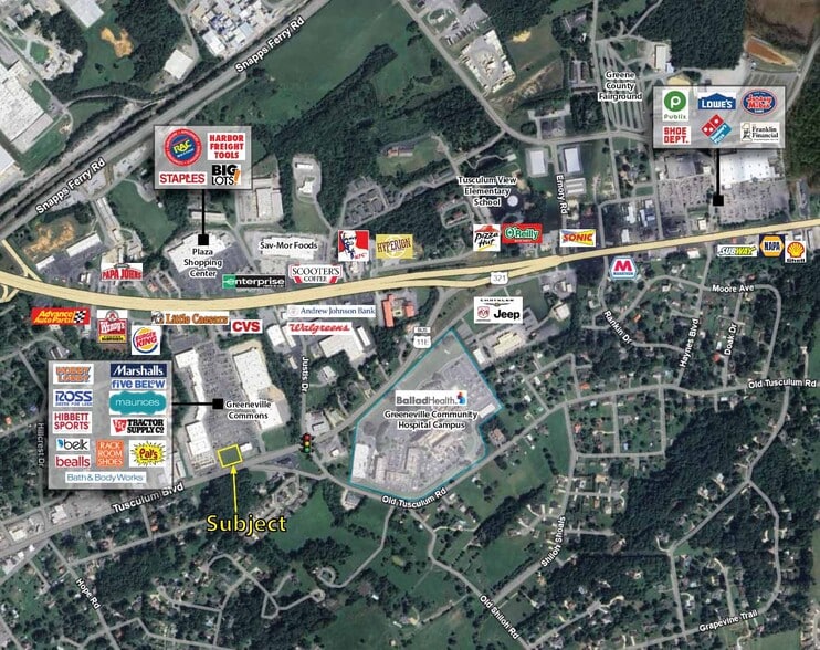 More Photos Of 1316-1371 Tusculum Boulevard, Greeneville Land For Sale