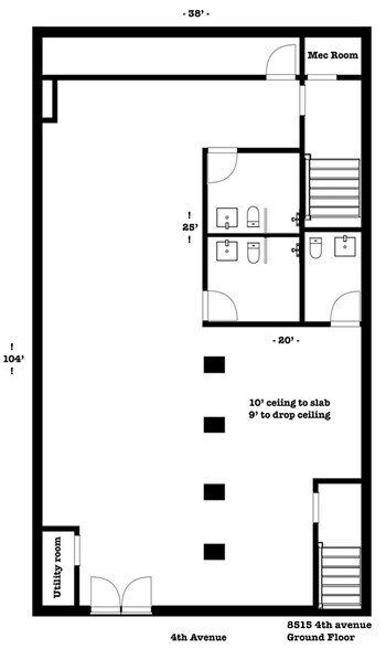 More Photos Of 8515-8517 4th Ave, Brooklyn Storefront Retail Office For Lease