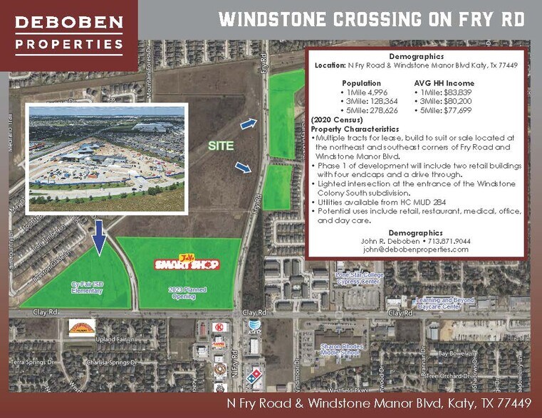 More Photos Of N Fry Rd & Windstone Manor Blvd, Katy Land For Sale