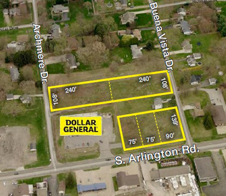 Primary Photo Of 2489 S. Arlington Rd. & Buena Vista Dr., Akron Land For Sale