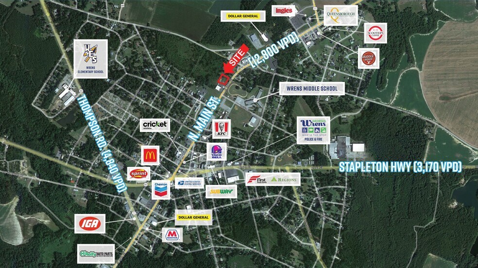 More Photos Of 504 N Main St, Wrens Land For Lease