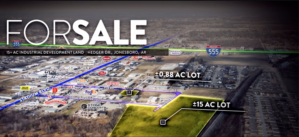 Primary Photo Of 3112 Orval Orlan Dr, Jonesboro Land For Sale