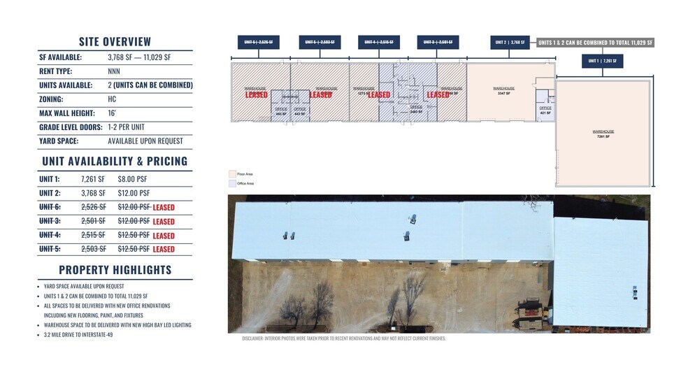 More Photos Of 2917 S 1st St, Rogers Warehouse For Lease