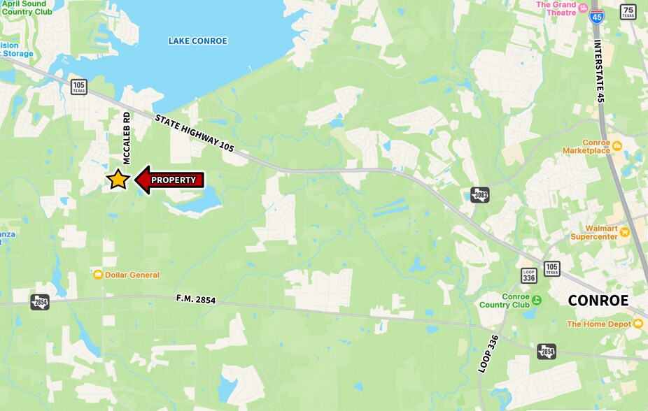 More Photos Of SWC at McCaleb rd, Montgomery Land For Sale