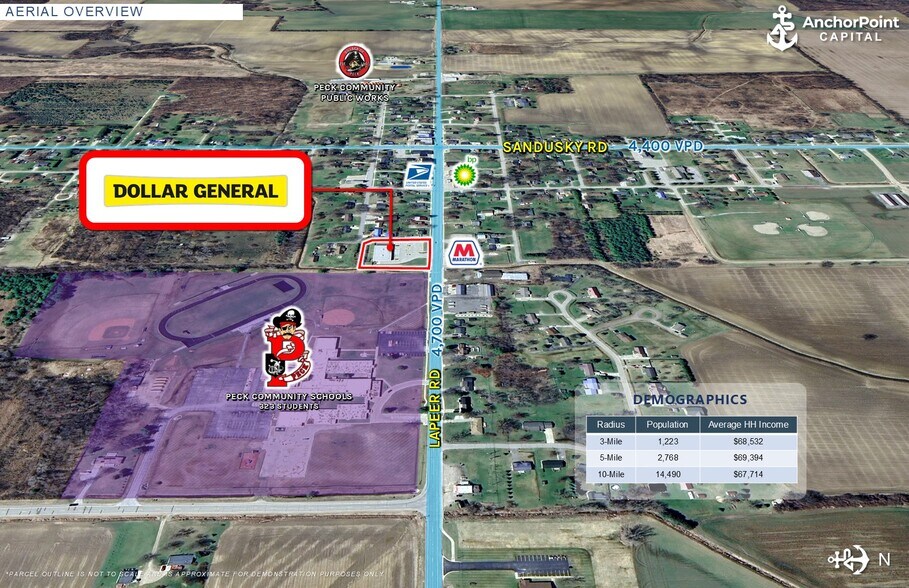 More Photos Of 106 E Lapeer St, Peck Freestanding For Sale