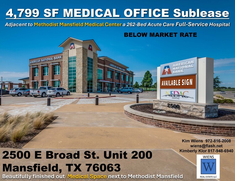 Primary Photo Of 2500 E Broad St, Mansfield Medical For Lease