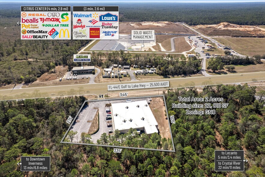 More Photos Of 97 W Gulf To Lake Hwy, Lecanto Freestanding For Sale