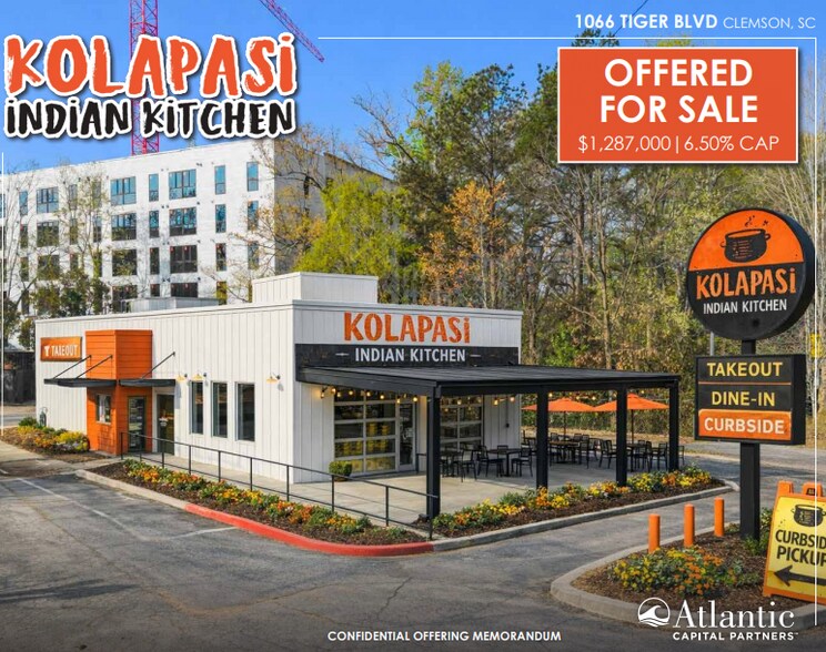 Primary Photo Of 1066 Tiger Blvd, Clemson Restaurant For Sale
