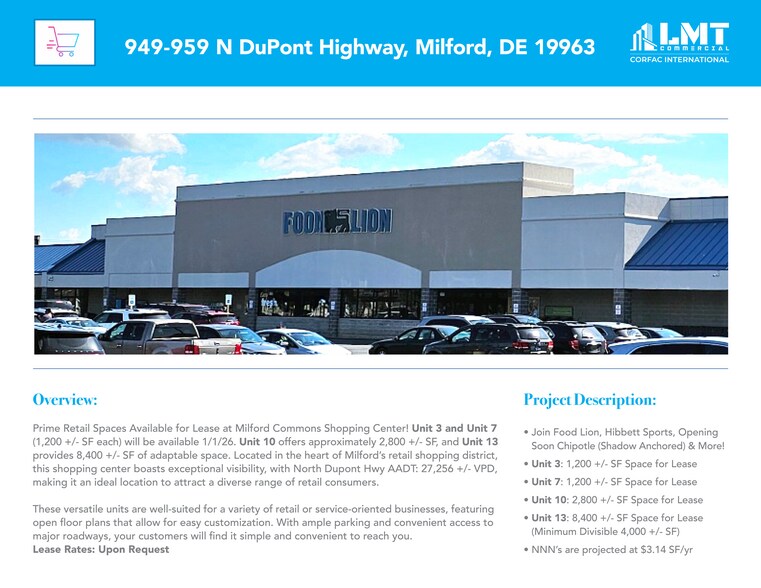 More Photos Of 949-959 N Dupont Blvd, Milford General Retail For Sale
