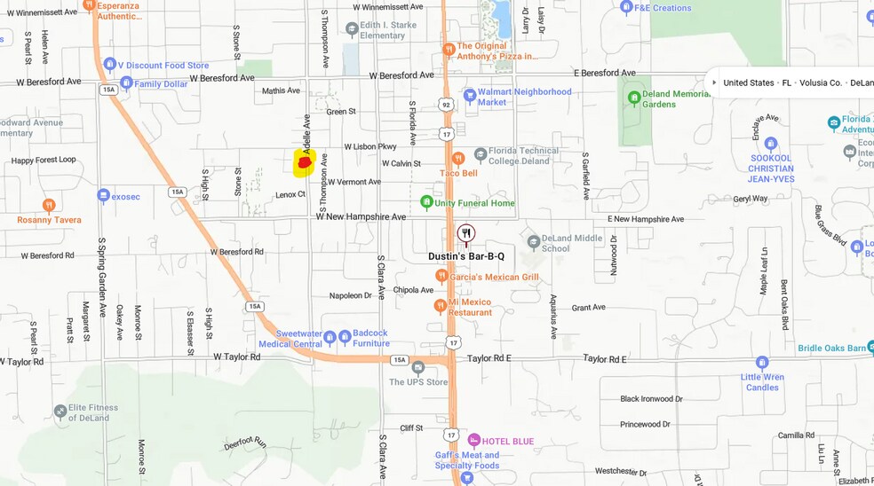 More Photos Of 918 S Adelle Ave, Deland Restaurant For Sale