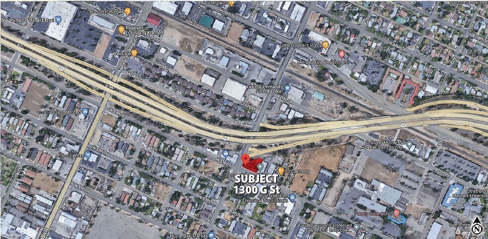 Primary Photo Of 1300 G St, Merced Auto Repair For Sale