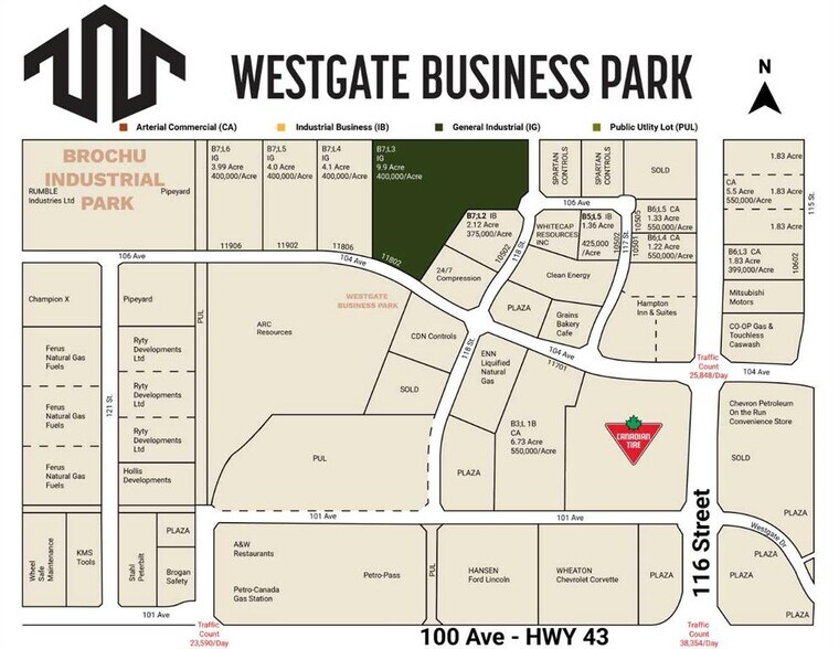 Primary Photo Of 11802 104 Ave, Grande Prairie Land For Sale