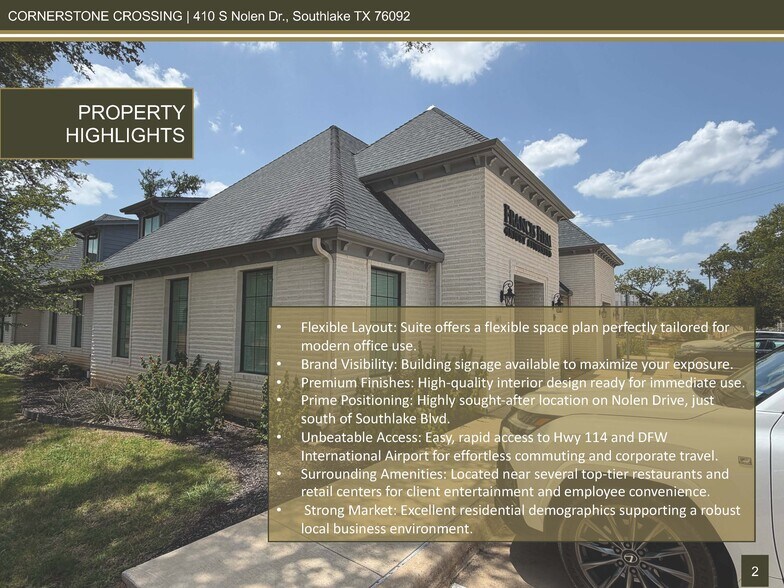 More Photos Of 410 S Nolen Dr, Southlake Medical For Sale