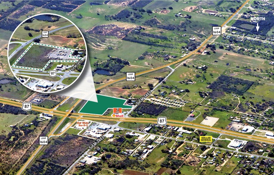 More Photos Of 12198 US Highway 87 East At Loop 1604, Adkins Land For Sale