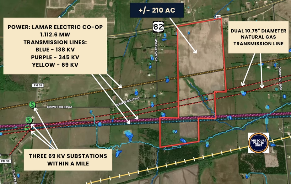 Primary Photo Of 210 Acres on Hwy 82, Brookston Land For Sale