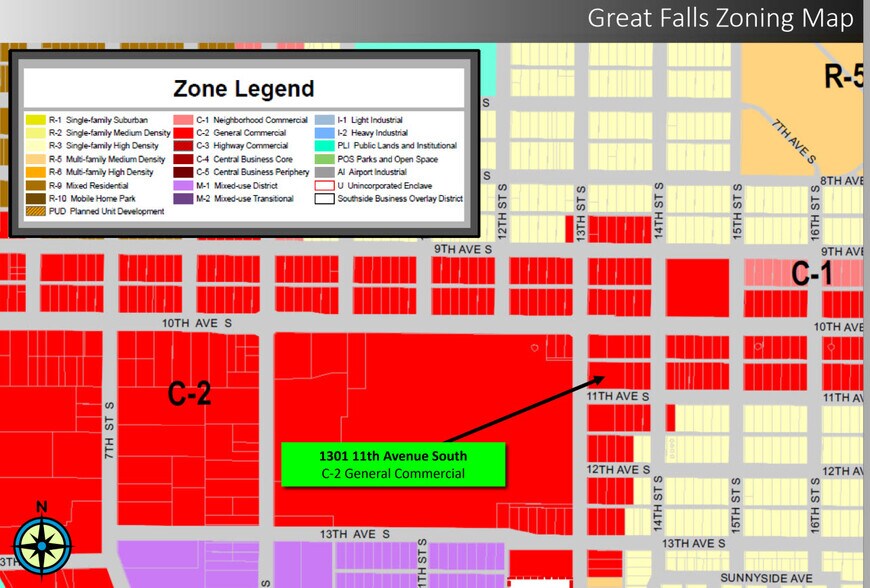 More Photos Of 1301 11th Ave S, Great Falls Storefront Retail Office For Sale