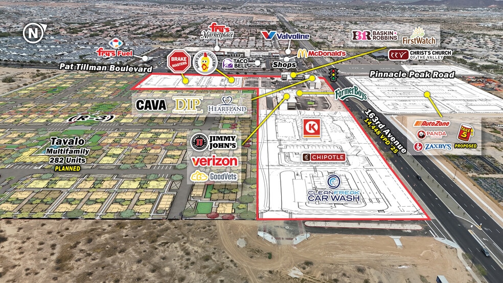 More Photos Of SWC Pat Tillman & 163rd Ave, Surprise Land For Lease