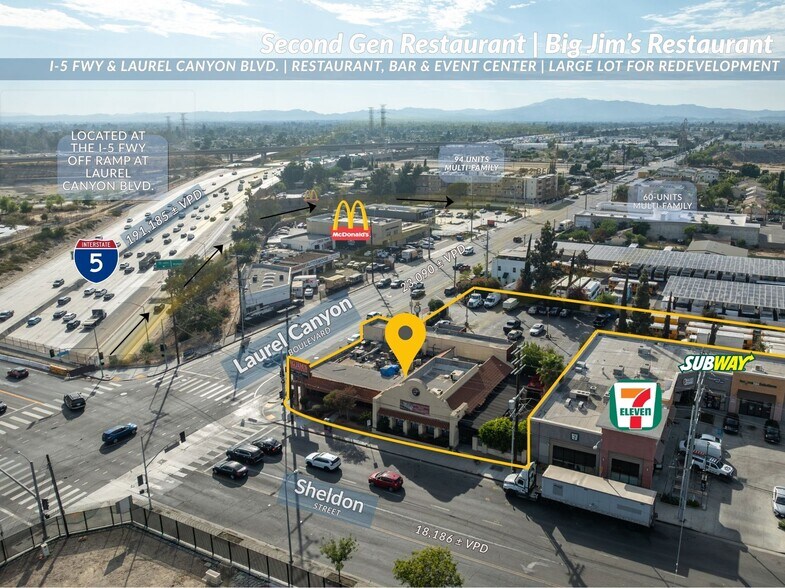 Primary Photo Of 8950 Laurel Canyon Blvd, Sun Valley Restaurant For Sale
