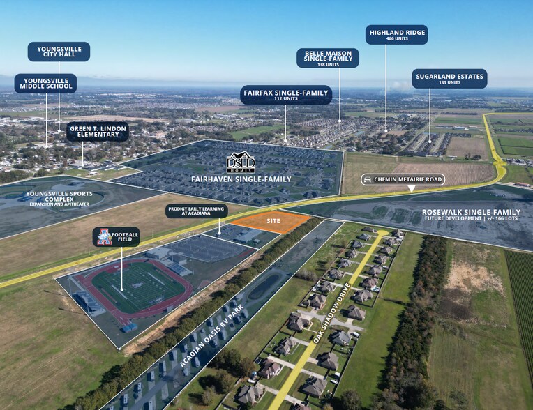More Photos Of 2540 Chemin Metairie Parkway, Youngsville Land For Sale