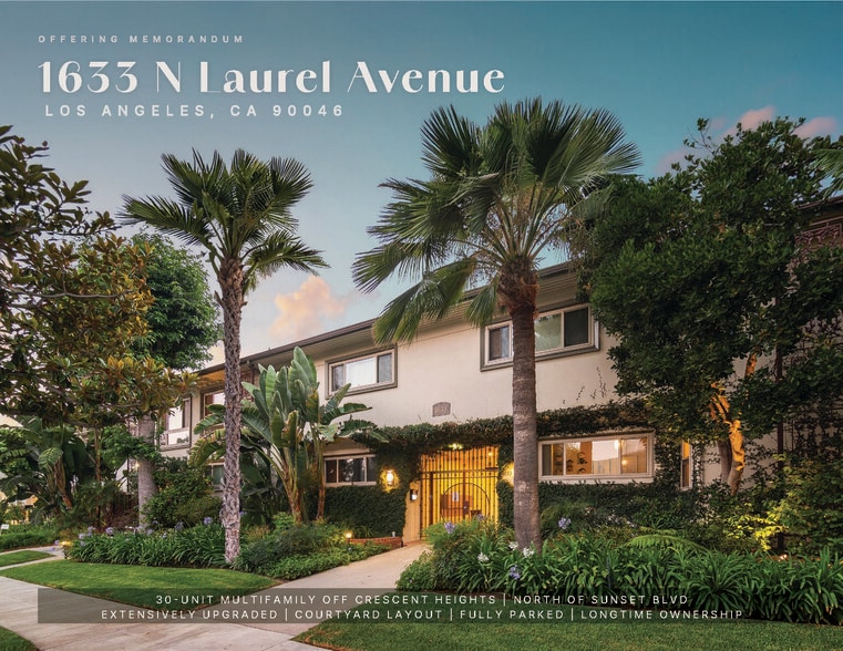 Primary Photo Of 1633 N Laurel Ave, Los Angeles Apartments For Sale