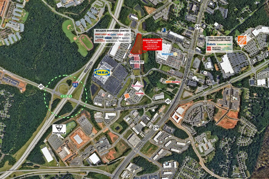 More Photos Of 8145 Ikea Blvd, Charlotte Land For Sale