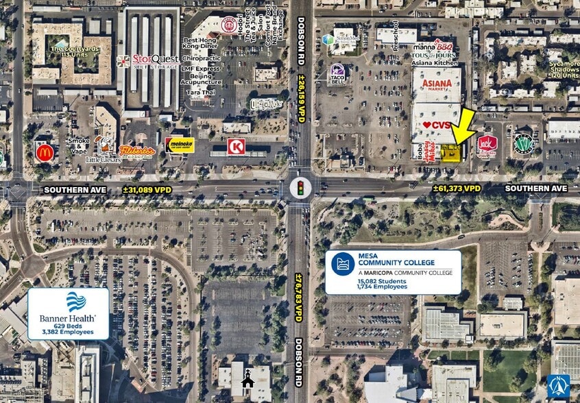 More Photos Of S NEC Dobson Rd & Southern Ave Rd, Mesa General Retail For Lease
