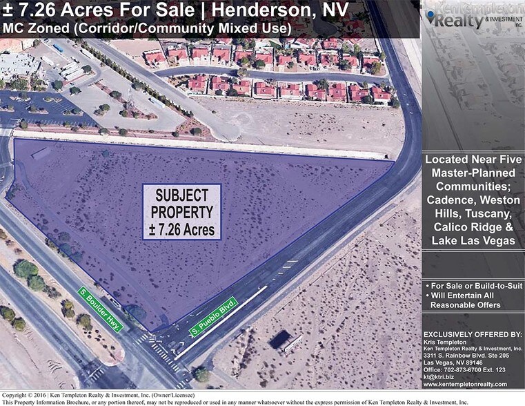 Primary Photo Of S Boulder Hwy, Henderson Land For Sale