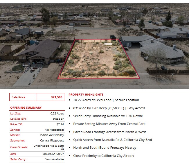 More Photos Of 8000 California City blvd, California City Land For Sale