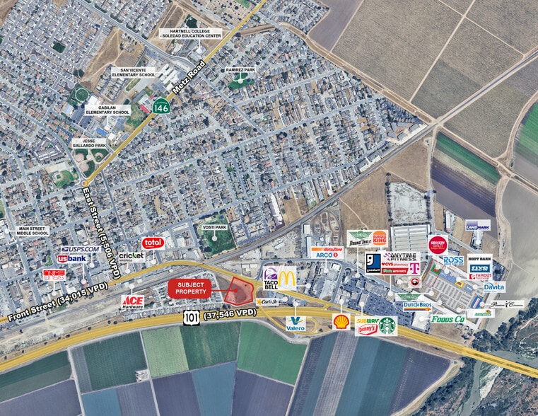 Primary Photo Of NWC FRONT STREET & NESTLED rd, Soledad General Retail For Lease