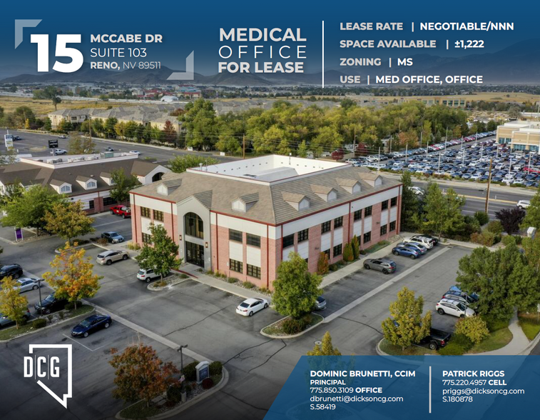 Primary Photo Of 15 McCabe Dr, Reno Medical For Lease