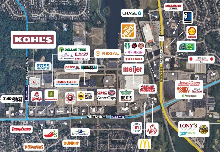 More Photos Of 230 E Rollins Rd, Round Lake Beach Department Store For Sale